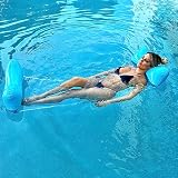Pool Floats Hammock, Inflatable 4-in-1 Water Hammock Lounge Multi-Purpose Swimming Pool Chair Float