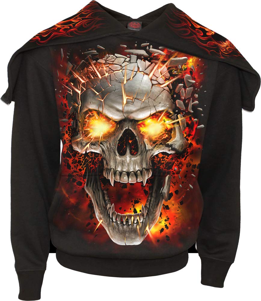Skull Blast Split Zip Hoody veste pour vos soirées metal - 6