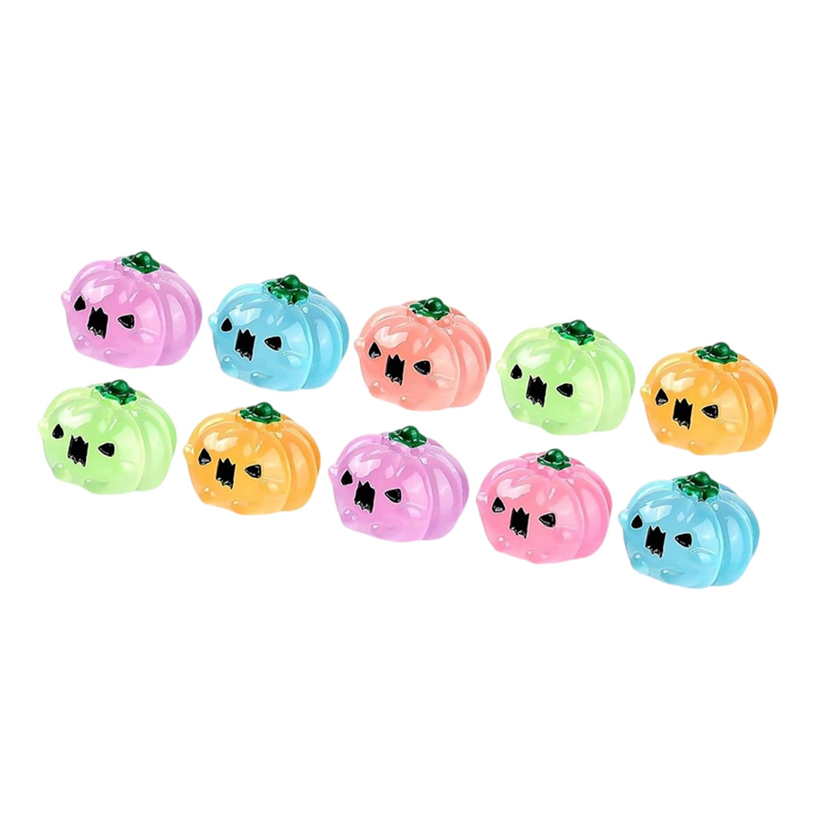 Kalttoy Glows At Night Halloween Specters Pumpkin Decorations Resin Craft for Party Halloween Specters Pumpkin
