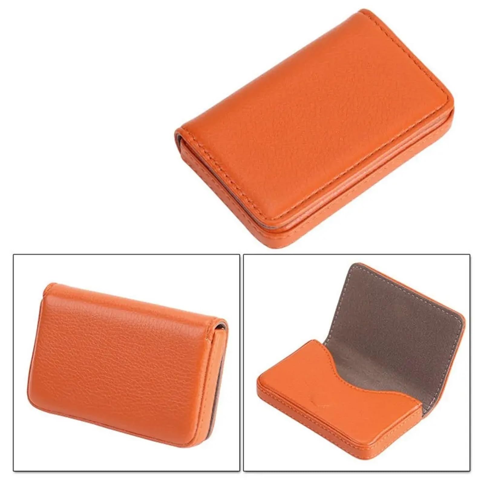 6 monederos para tarjetas de visita para mujeres y hombres (amarillo)