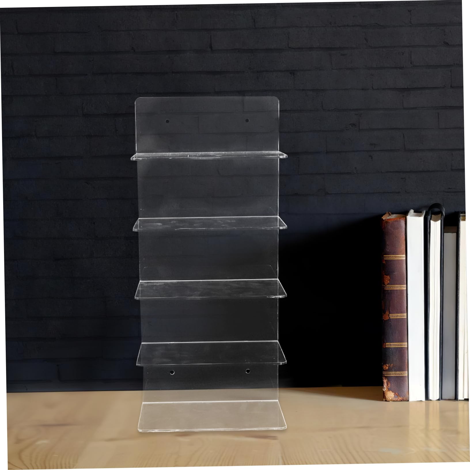 Espositore Occhiali in Acrilico Ripiani Portaocchiali da Parete Trasparente Organizer per Occhiali da Sole e Montature Supporto da Installare Facilmente