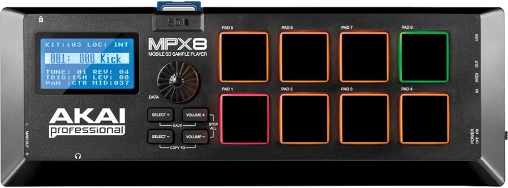 Akai professional campionatore midi controller con libreria di suoni MPX8