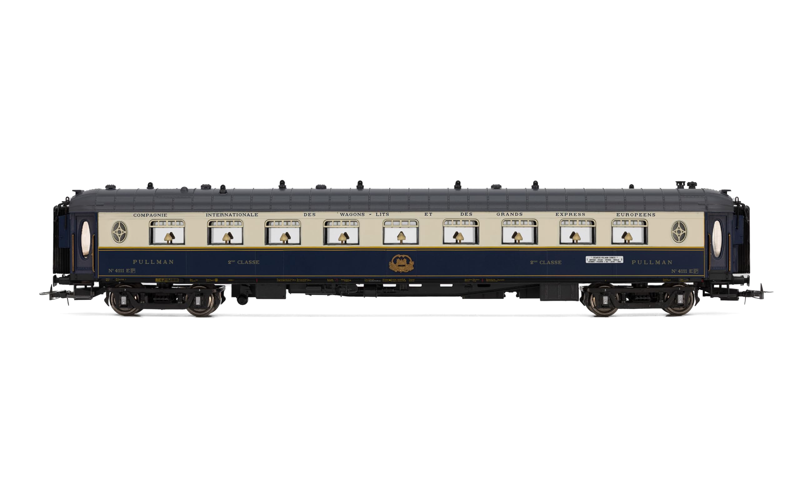 HR4391 Rivarossi CIWL, Lot de 3 unités Edelweiss Pullman Express, Set 2/2 (DD3, VPC Fleche d'or + VP Étoile du Nord), EP. II Autocars de passagers