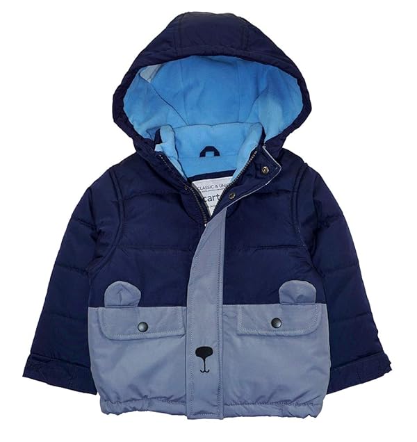 Carter's Boys' Heavyweight 2-Piece Skisuit Snowsuit (Navy Bear, 5/6) by Carter's - Image 2