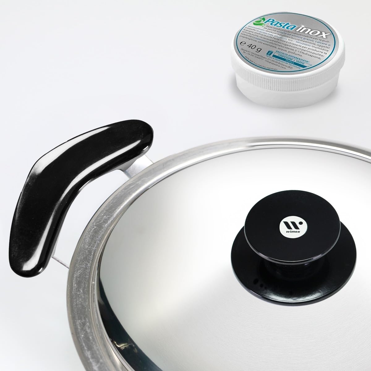 Oppaha Pomos de olla compatibles con AMC al 100% con rosca de latón y baquelita antiquemaduras, juego de 2 unidades