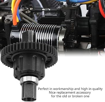 RC Center Diff Lock, High-Performance 48T Nylon Gear Middle Differential Black for 1/8 Scale RC Racing Off-Road Drifting Enthusiasts