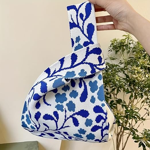 ETRE TOKYO　HAND KNIT BAG & POUCH Buy Street27® Japanese Style Wrist Handbag for Women Knitted