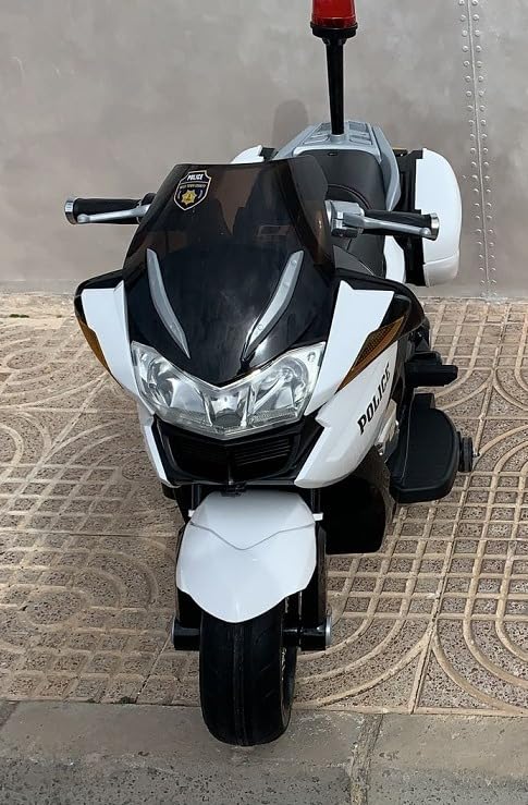 Moto électrique - FEBER - Ma Moto de Police 12V - Vitesses avant et