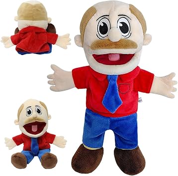 40cm Jeffy Hand Puppet, Jeffy Puppet Plush Toy Doll, Classmates JR Hand Puppet Toys to Role Play Cute Cartoon Puppets, Funny Puppet's Toy for Interactive Performance StorytellingDad