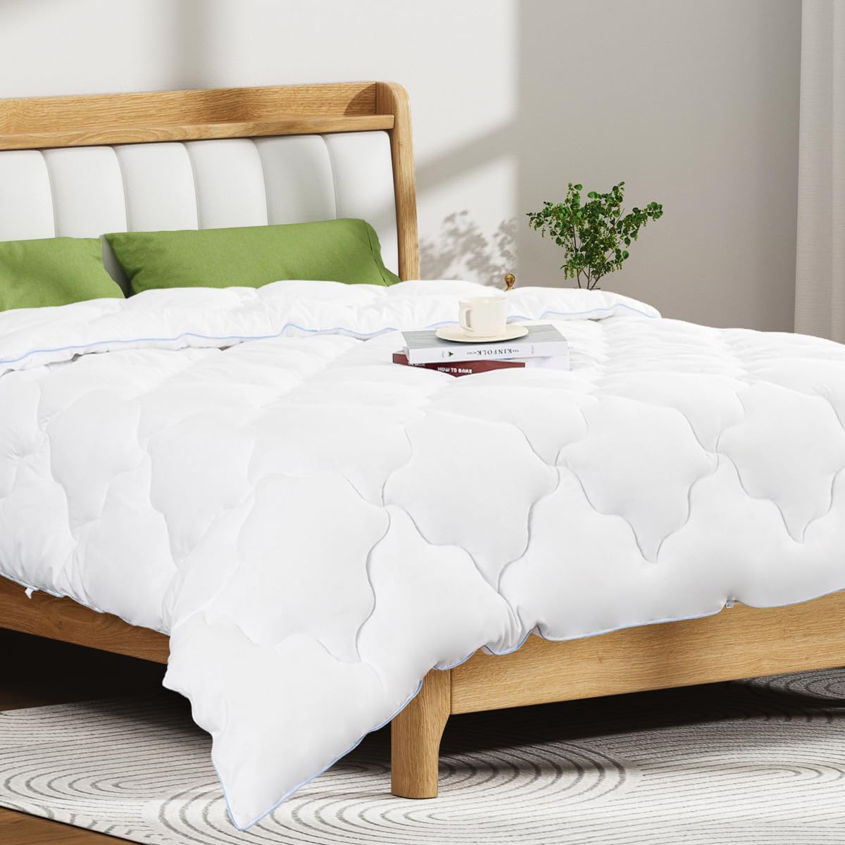 Gelsea Comforter Duvet Insert for Queen Size Comforter Quilted, Down Alternative Duvet Insert with Corner Tabs, Queen Bed Comforter, Machine Washable