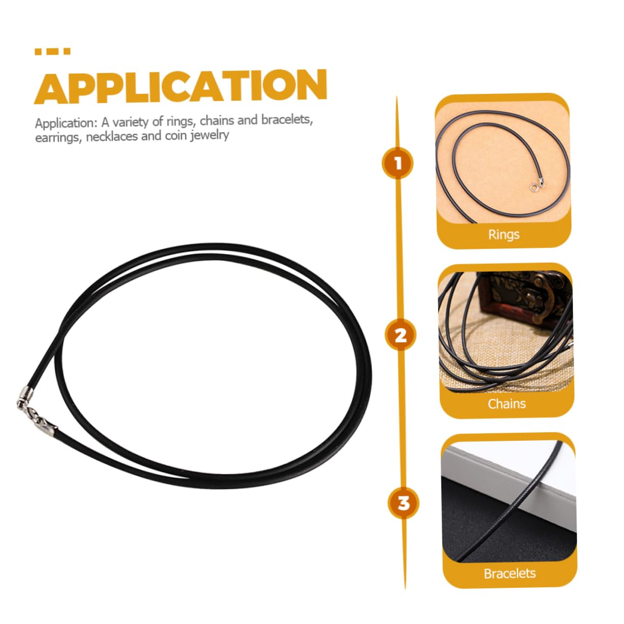 DOITOOL Jewelry DIY Replacement Cord Waterproof Waxed Necklace Ropes for DIY Projects