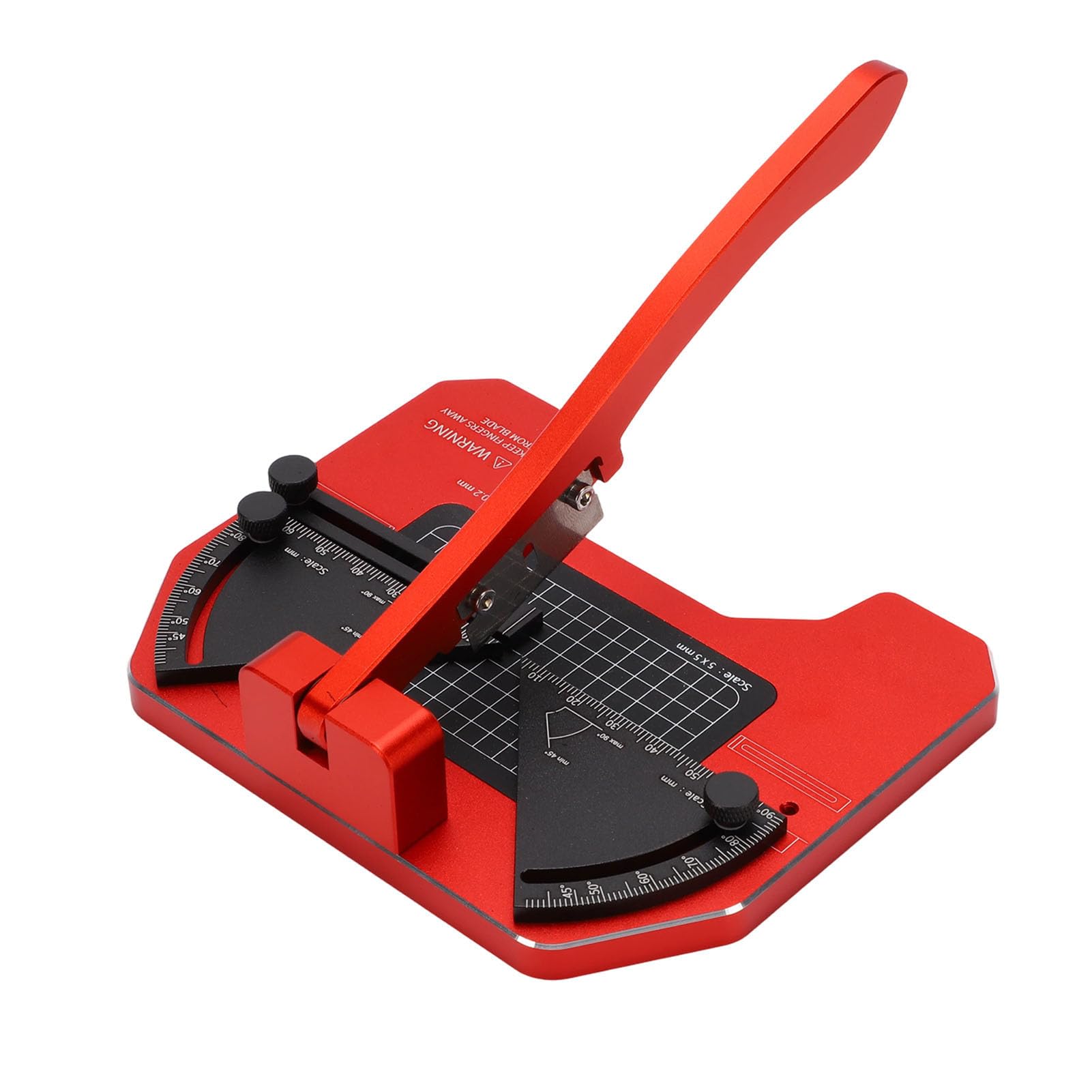 Stazione di Taglio Angolare, Struttura Simmetrica Taglierina per Obliqui da 45 a 90 Gradi, Strumento per Modellismo con Tappetino da Taglio Sostituibile per Aste e Fogli di Plastica
