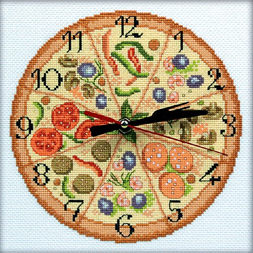 RTO RTM 40010 - Esquema contado Punto de Cruz, Bordar Reloj, qué Buen apetito, 20 x 20 cm!