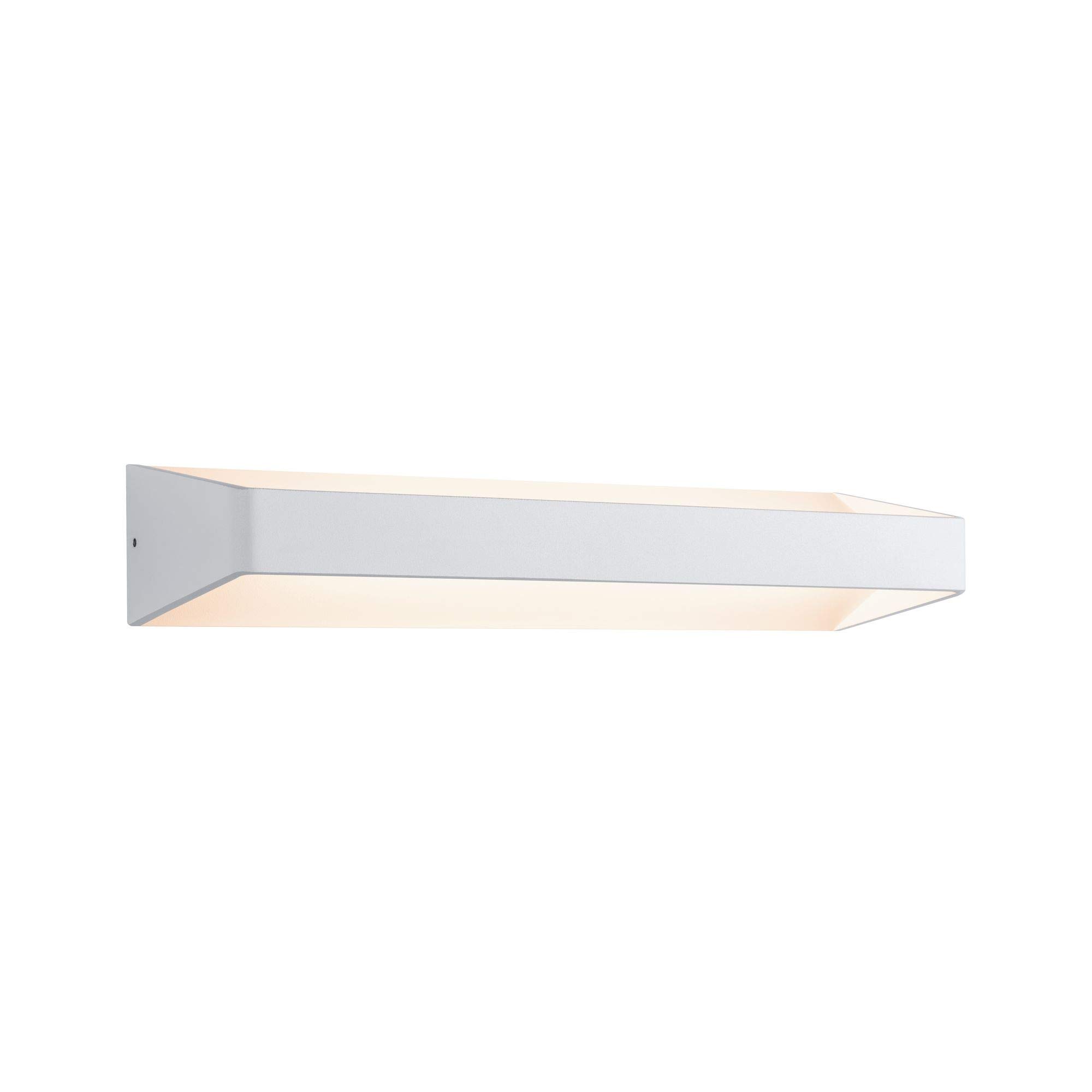 Paulmann 70791 Luminaria de techo LED aplique Bar cuadrada incl. 1x10,​5 W blanco lámpara para sala de estar aluminio lámpara para pasillo 2700 K