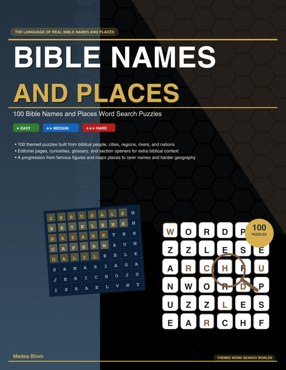 Bible Names and Places: 100 Bible Names and Places Word Search Puzzles