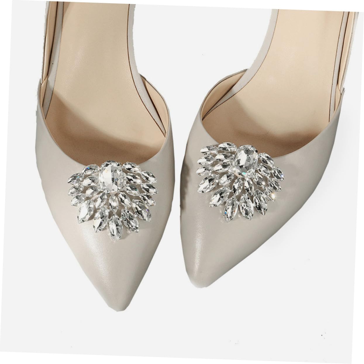 PACKOVE Fibbia Di Strass Decorazioni Per Fermagli Per Scarpe Gioielli Da Sposa Fermagli Per Scarpe Strass Accessori Da Sposa Ciondoli Per Scarpe Con Tacchi Con Silver