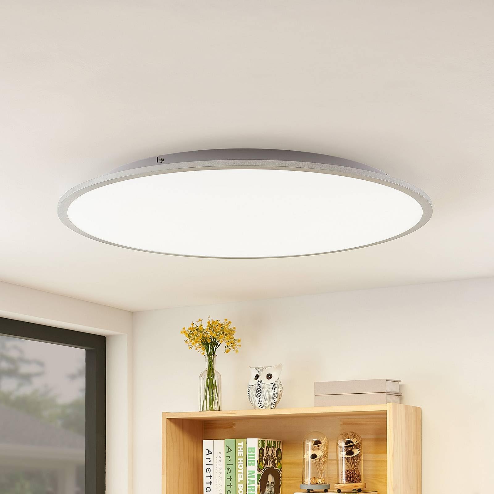 Lindby LED Deckenleuchte Narima (Modern) in Alu (1 flammig,) - Lampe Deckenlampe Küchenleuchte