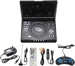 burko 9.8 Polegadas 16:9 Widescreen 270° Tela LCD Rotativa Casa Carro Tv Leitor de DVD Portátil Vcd Disco Compacto Visuzador Mp3 com Função de Jogo