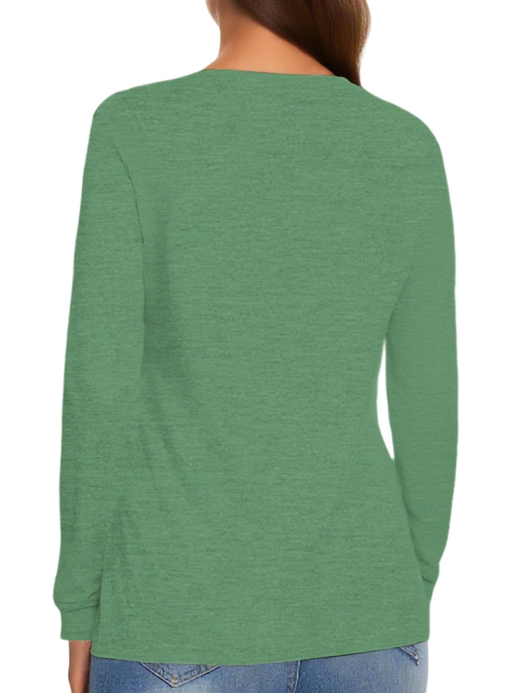 Cuptacc Langarmshirt Damen Rundhals Pullover Langarm T Shirt Basic Longsleeve Damen Oberteil Shirt