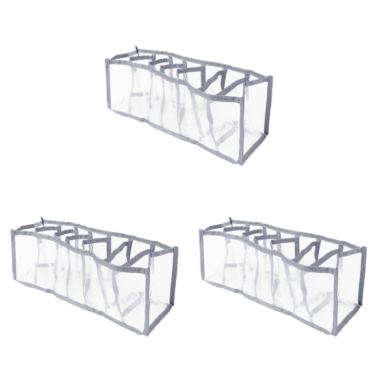 Boîtes de rangement pliables ABOOFAN en tissu lot de 3 organisateurs de tiroirs pour placard