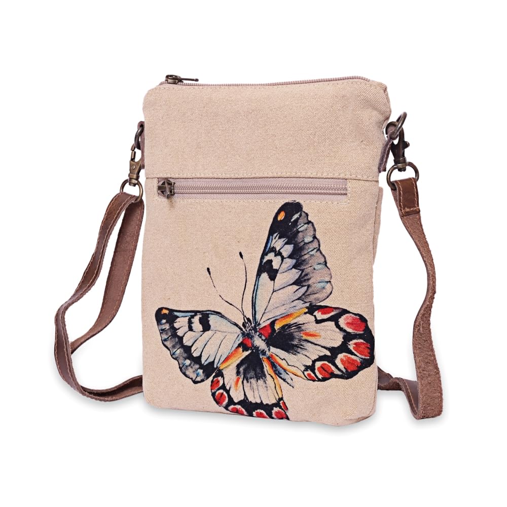 COTT N CURLS Exotic Butterfly - Wristlet Wallets for Women, Crossbody Sling Bags, Crossbody Purse, Book Bag, Cell Phone Purse
