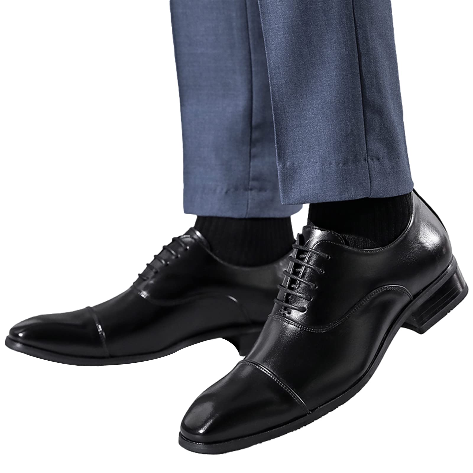 ANUFER Uomini Formale Affare Scarpe da Sera di Bell'aspetto Oxford con Punta a Punta Pelle in Microfibra Scarpe da Sposa