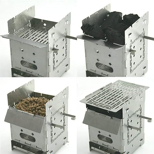 Miniatura 4 de Firebox Bushcraft - Kit de estufa de campamento - Quema de leñacombustible múltiple - Plegableplegable - Fogata portátil - Modelo Gen 2 5 pulgadas