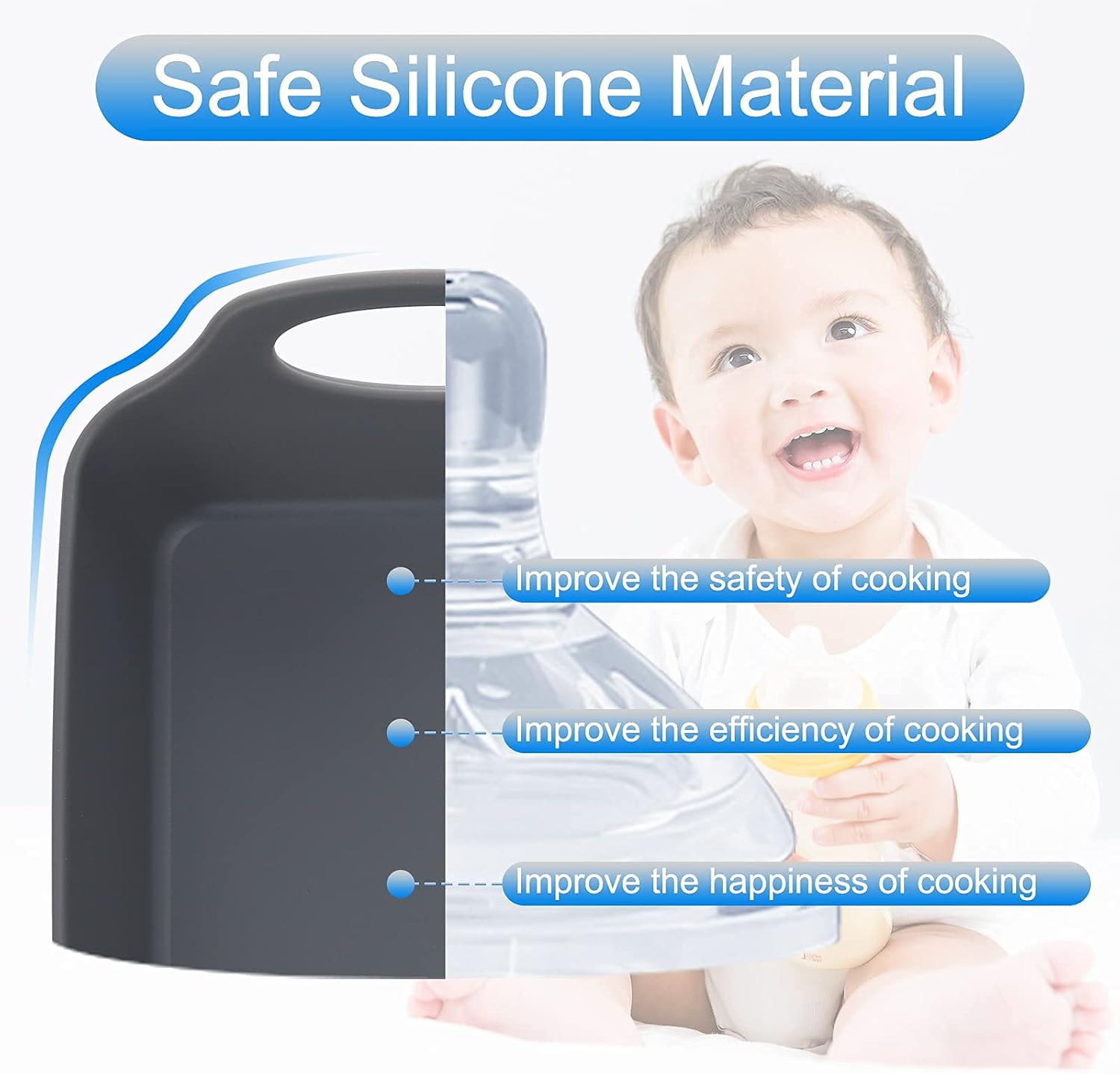 Silicone Nonstick Baking Sheet Pan Dividers with Heatproof Handles