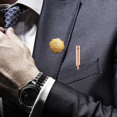 Unibene Slim Metallic Retractable Ballpoint Pens - Rose Gold, Nice Gift For Uniform Office Students Teachers Wedding Christmas, Medium Point(1 Mm) 6 Pack-Black Ink #TOP1
