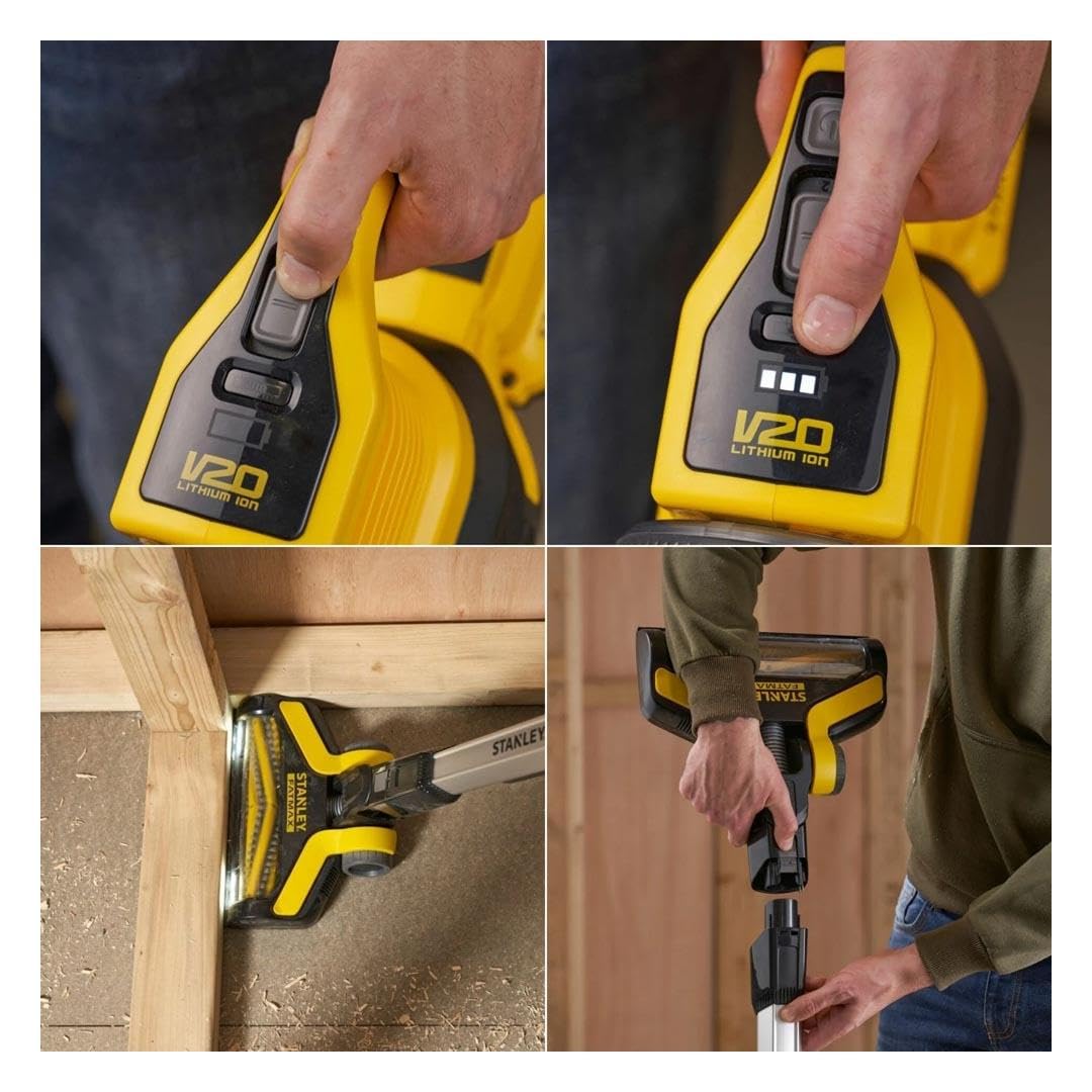 Stanley SFMCVS001D1 18 V 2,0 Ah bezprzewodowy odkurzacz akumulatorowy