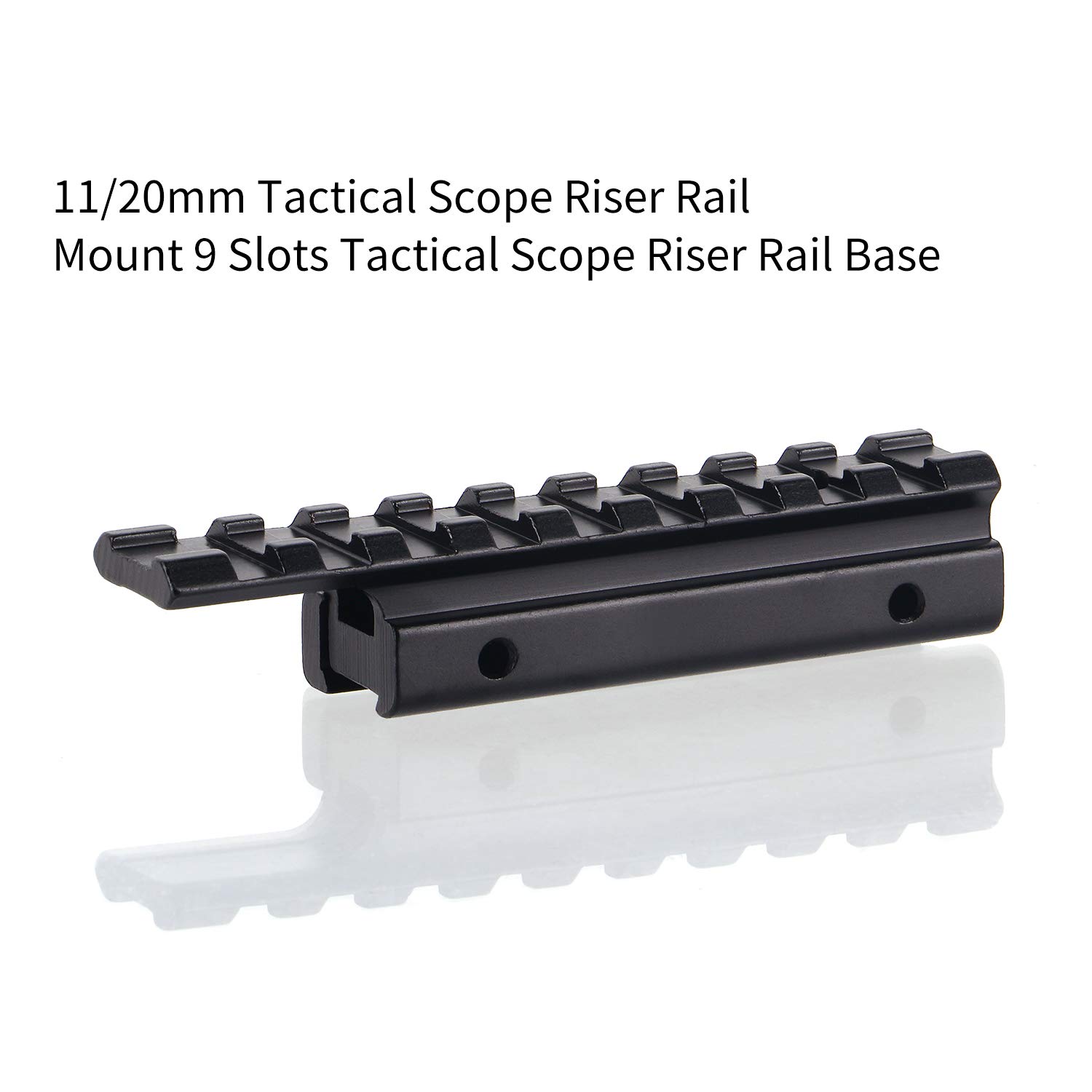 Lega di Alluminio Tactical Scope Riser Rail Base da 11mm a 20mm Staffa Adattatore per Picatinny/Weaver Rail Mount