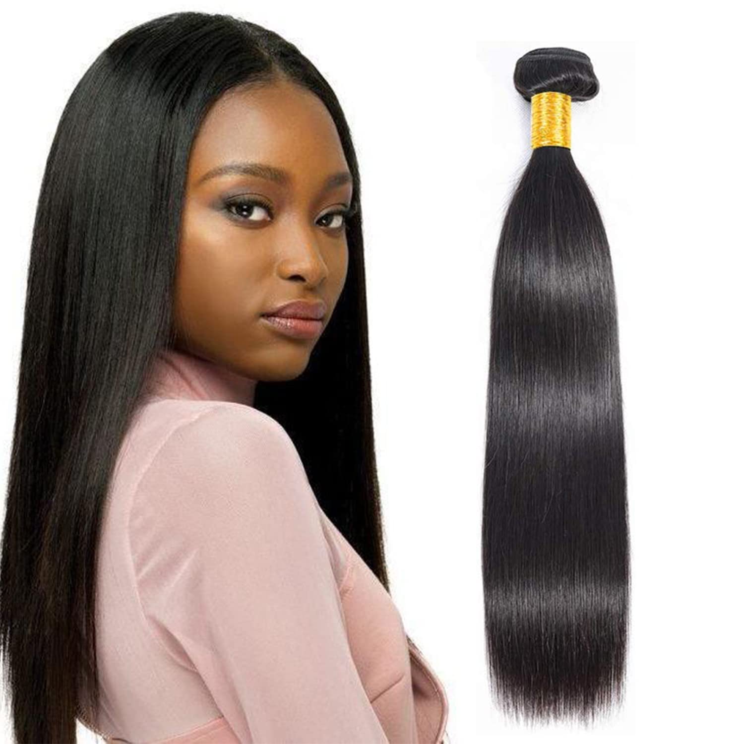 LVY Straight Brazilian Hair Bundles Double Human Hair Weave 1 bundle human hair straight 20 inch Bundles Human Hair