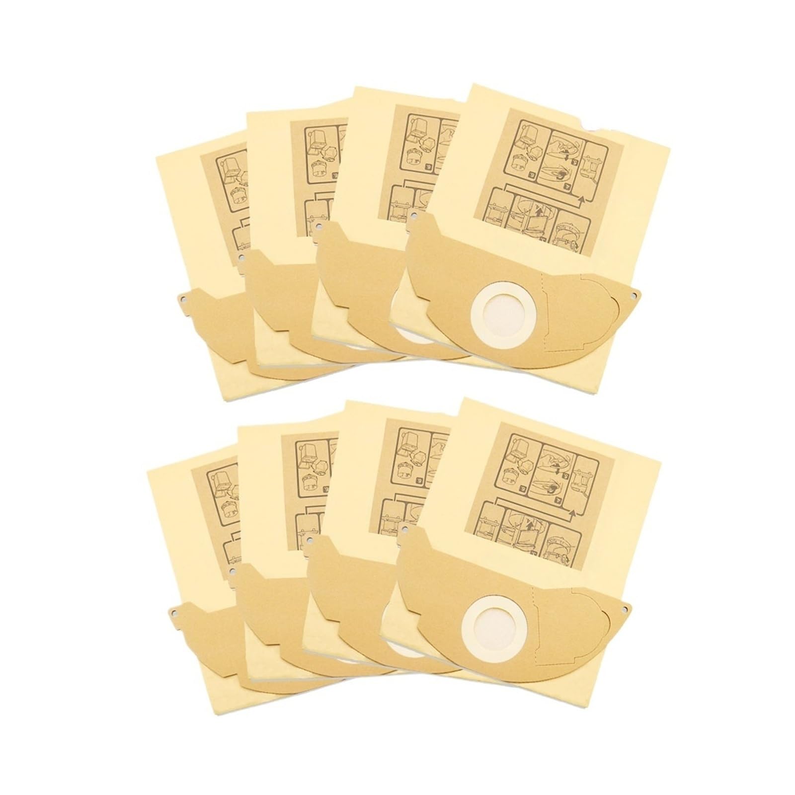 Sac filtrant en papier haute filtration pour Karcher SE 3001 et A 2120