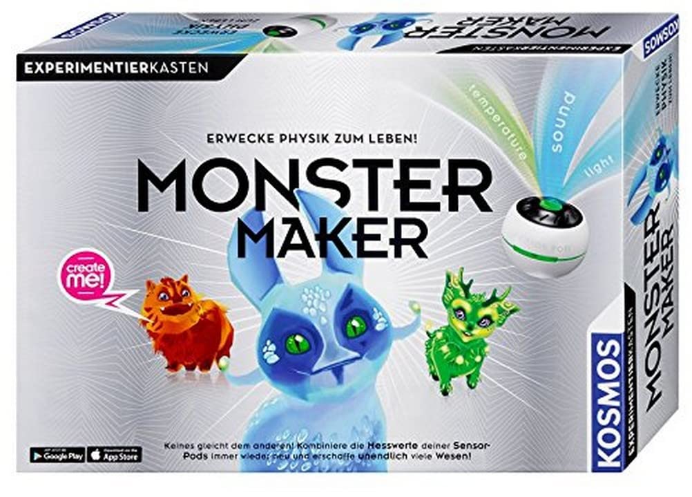 Kosmos Senso Monsterlab/Monster Maker Kit, Science Fundamentals Kit for Kids, Unisex, Ages 8+, Sensors for Measuring Physical Values, Sparks Interest in Science and Technology
