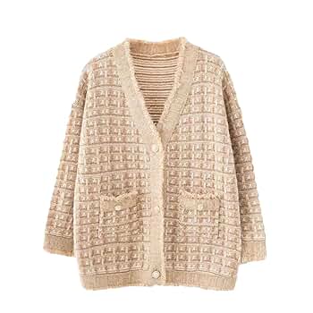 Amazon.com: Knitted Cardigan Jacket Women Spring Autumn Long