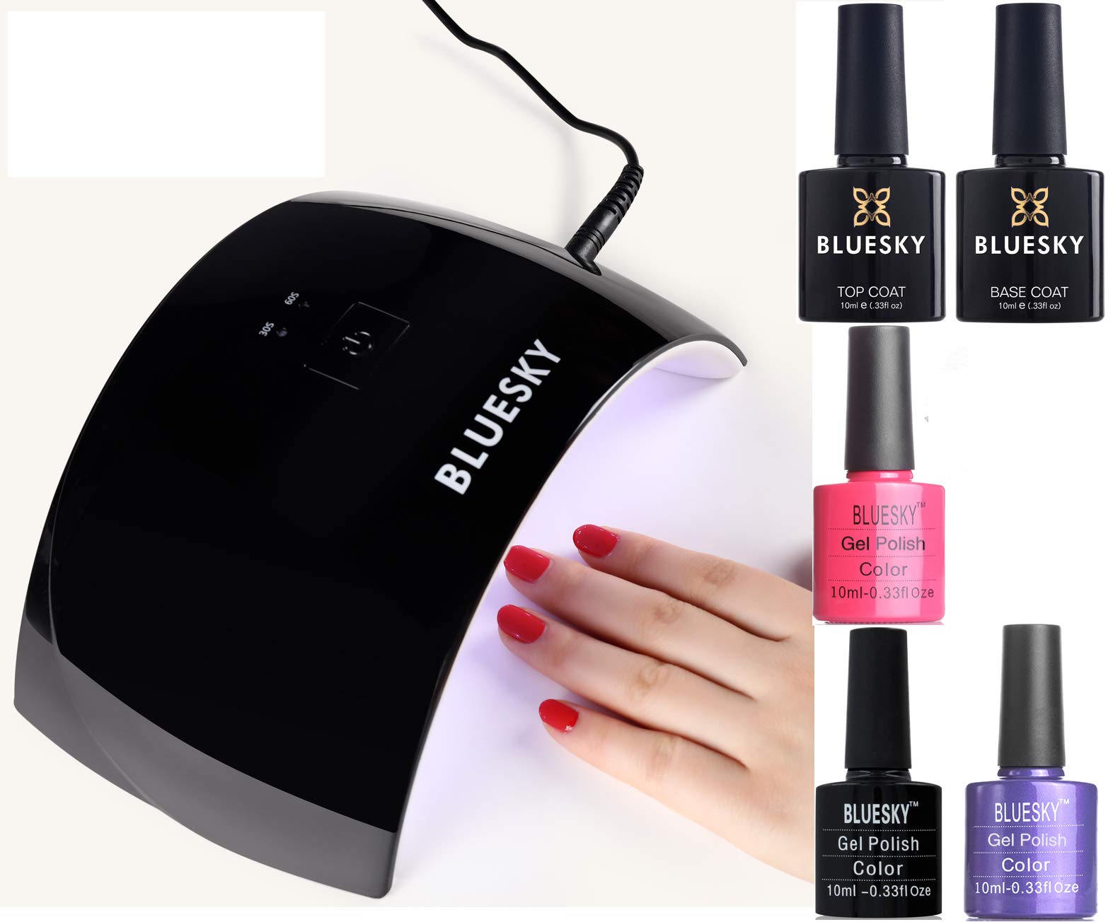 BLUESKYStarter Kit, Bluesky 24W LED Lamp, Top and Base, 3 Lucky Dip Colours, 10 Bluesky Wipes