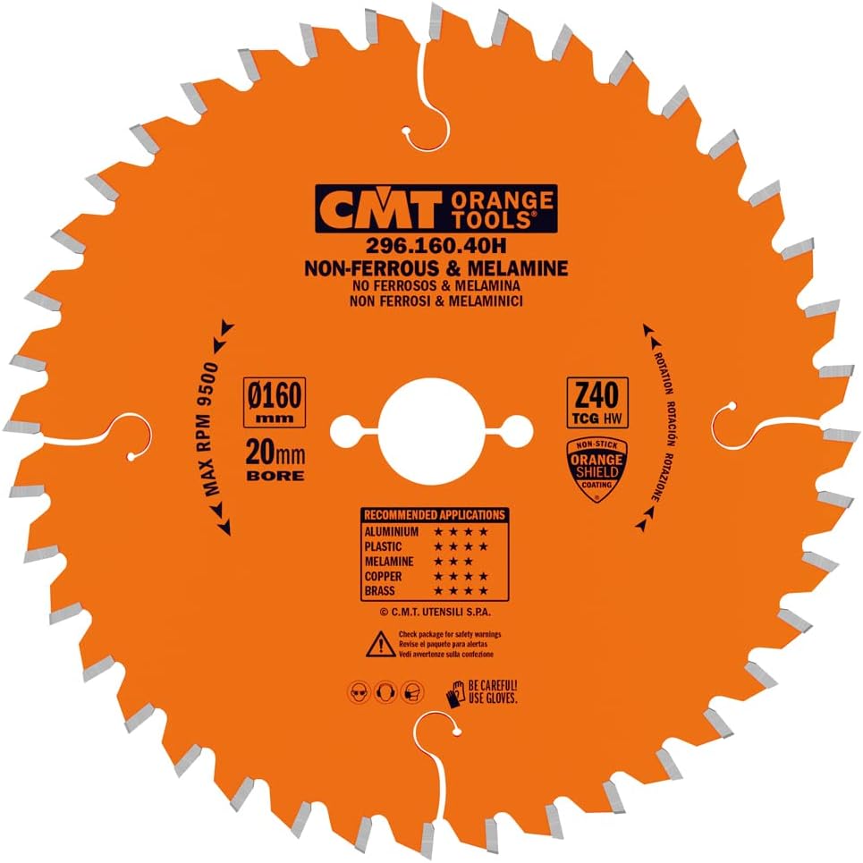 CMT Orange Tools 296,160,40H Circular Saw 160 x 2.2 x 20 z tcg-6 40°