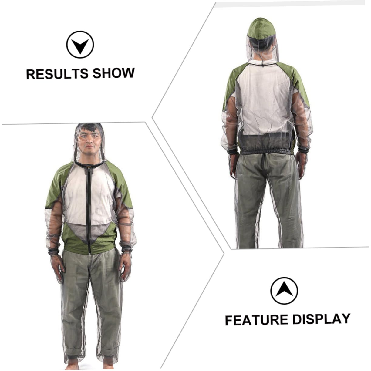 1Ensemble Vêtements Moustiques Protection Vêtements Respirants pour Camping Randonnée Activités de Plein Air