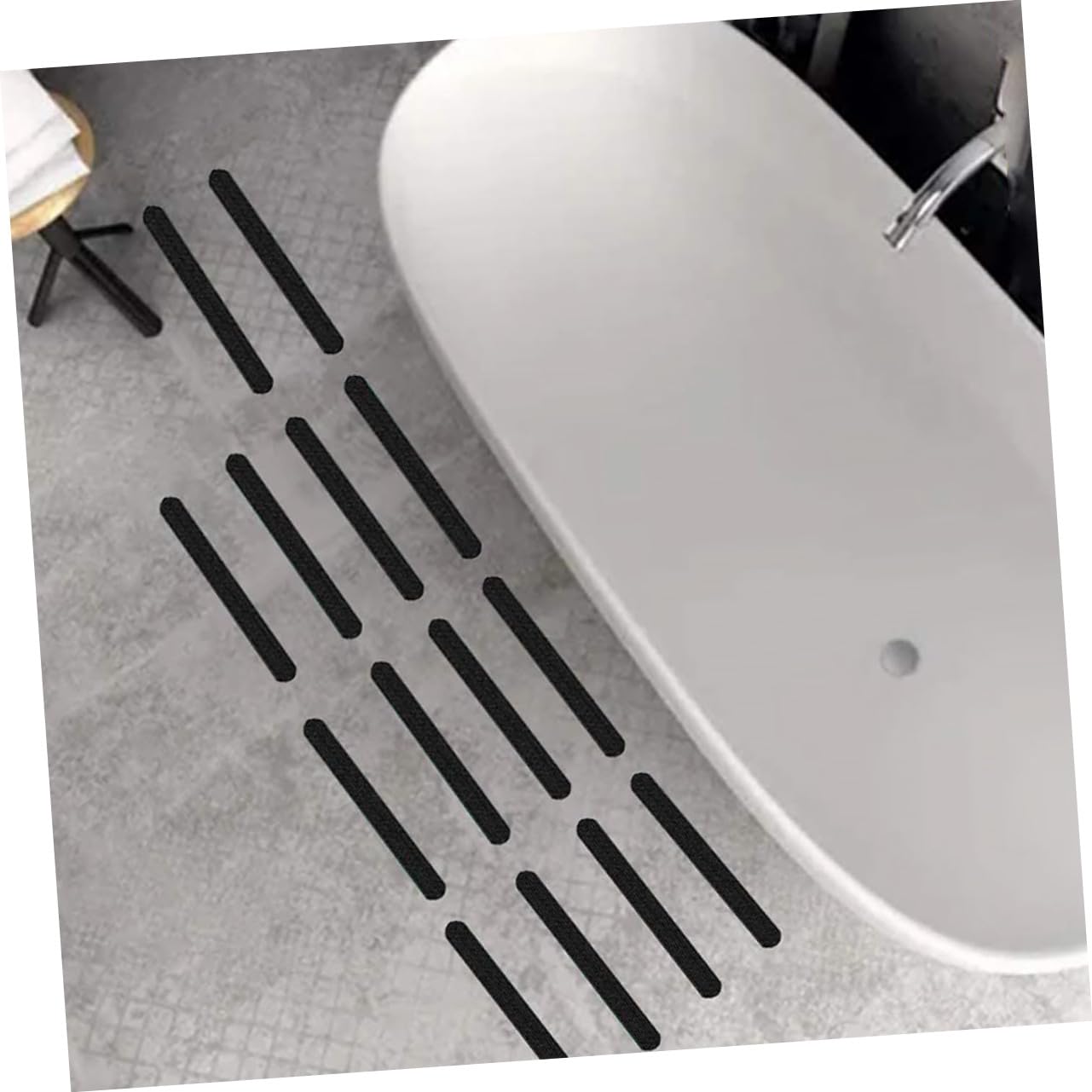 MAGICLULU Tira de Cinta Antideslizante para Bañera 73 Piezas Peva Negro | Pegatinas Autoadhesivas, para Cocina y Porche, Seguro Antideslizante, 73 Unidades Color Aleatorio