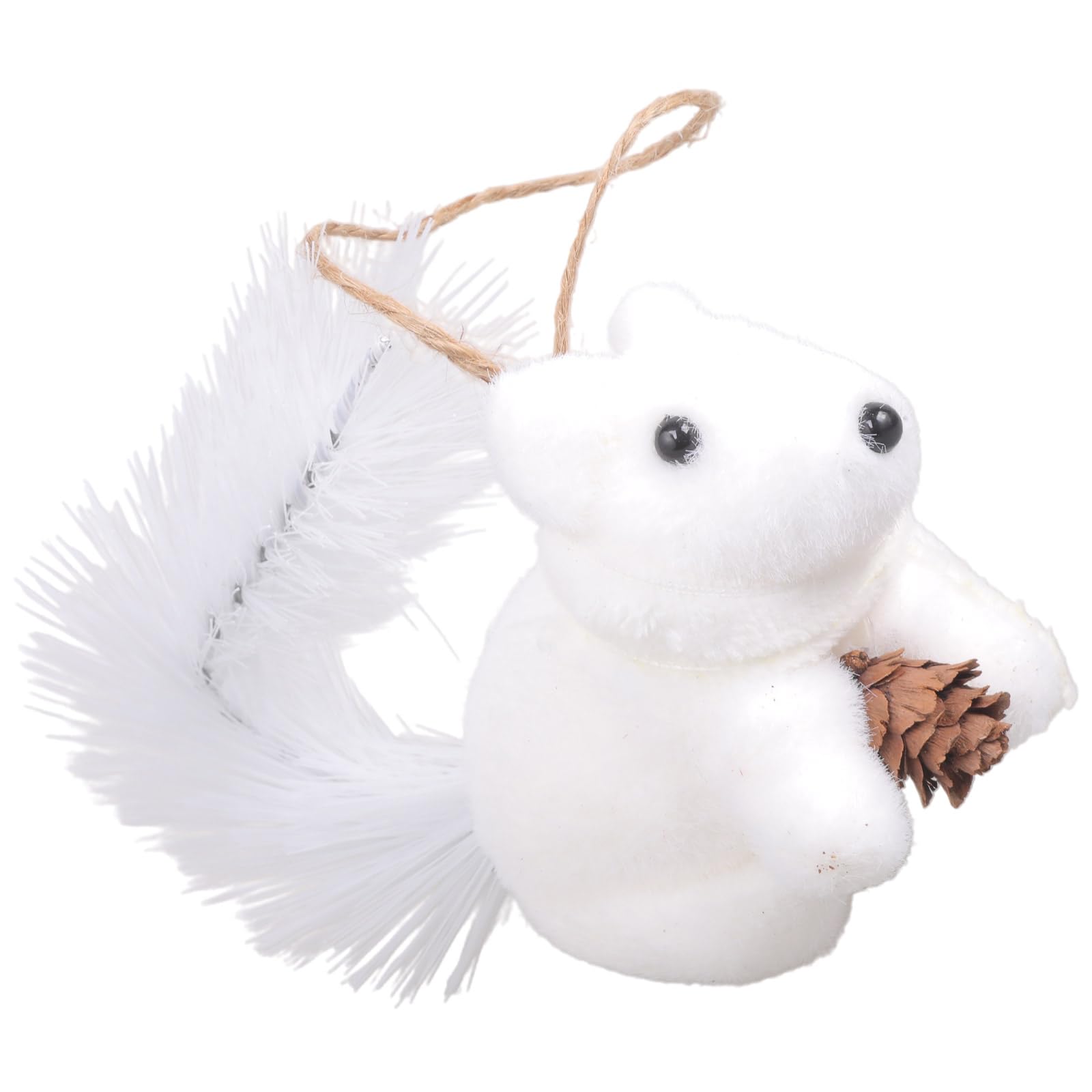 Linvimia Realistic Portable Squirrel Hanging Decor for Holiday Mantel Bookshelf Seasonal Foam Ornament Christmas Party Hanging Decoration