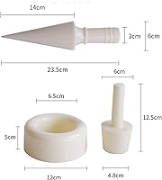 Vista 3 de Kit de molde de cono de gofres crujiente, molde de cuerno de crema de plástico, rodillo de huevo, molde de bricolaje, cocina, cocina, accesorios