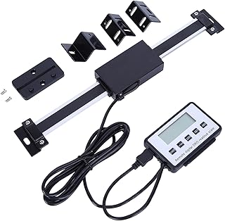 Walfront Digitalanzeige DRO Remote LCD Exaktheit Linearskala für Fräsmaschinen oder Drehmaschinen Messbereich 0–150 Mm mit Installationsarmaturen