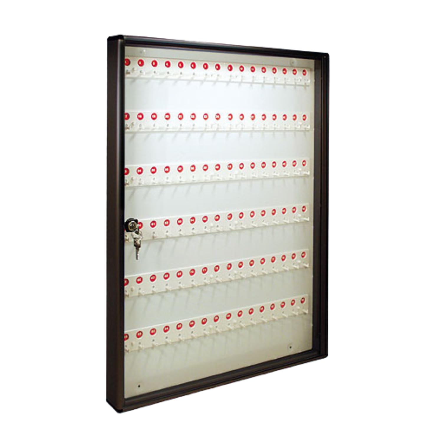 ALUBOX Bacheca Portachiavi Da Parete In Alluminio 30X5X14 Cm Porta Chiavi Da Muro Per Casa Per Interno O Esterno Protetto Made In Italy Cassetta Appendi Chiavi A Muro Con 96 Ganci Numerati (ANTRACITE)