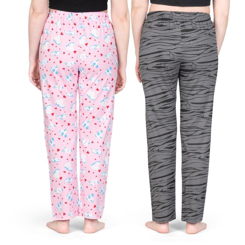 Image of Real Basics Womens Cotton All Over Print Pyjamas (Set of 2)