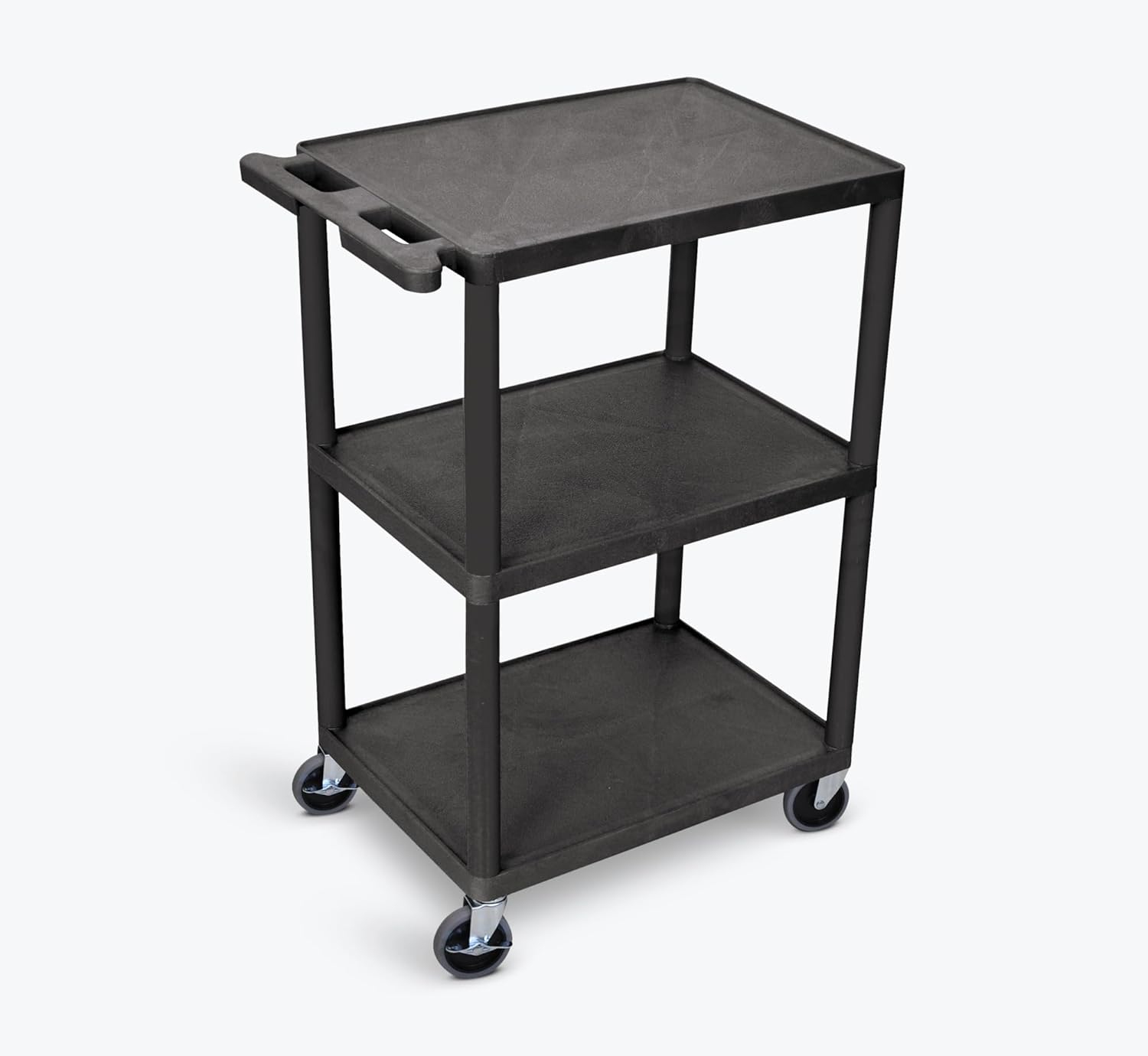289-HE42-B Utility Cart - 3 Shelves Structural Foam Plastic