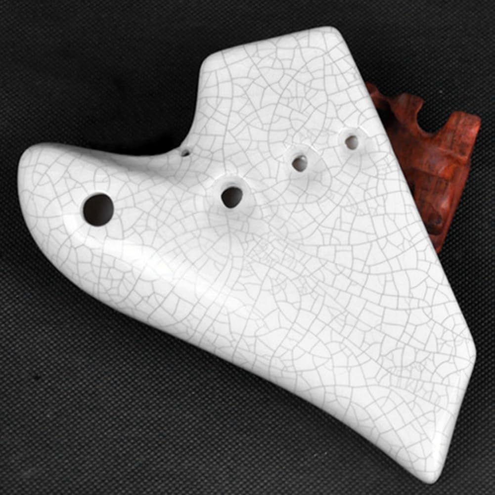 Biały instrument muzyczny Triple-Ocarina Alto-Ton C Legend Ocarinas Profesjonalny instrument muzyczny Akcesoria do fletów