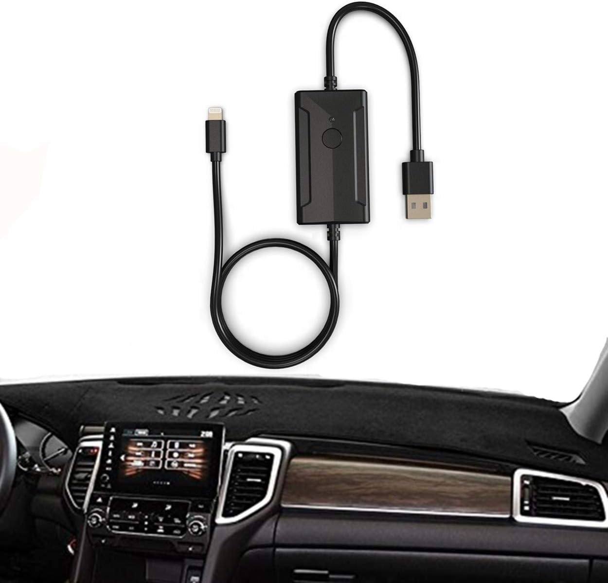 Car USB Dongle Digital Audio Adapter for Nissan Infiniti, External Music Model with Pod Phone 8p Interface for Q50 Q30 QX80 QX70 QX60 QX50 QX30 M37 M56, 2014-2018