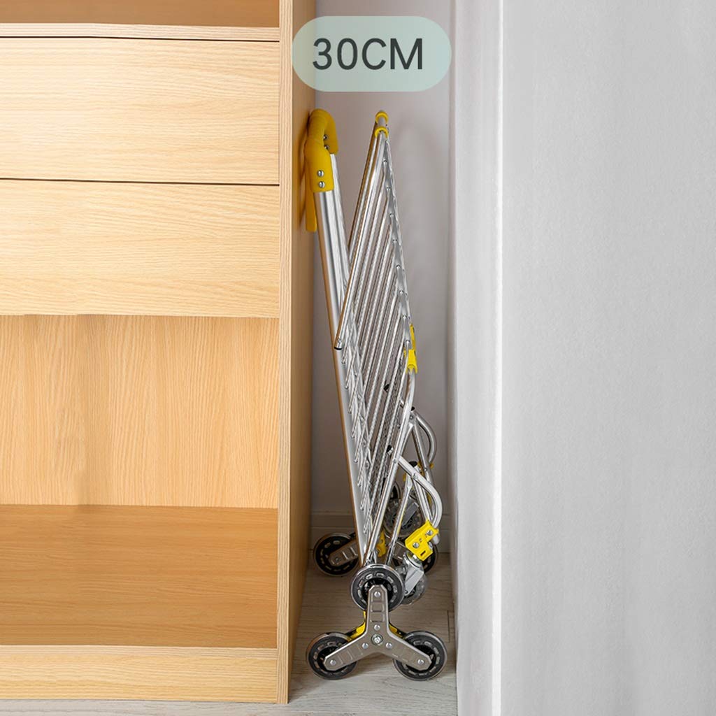 Carrello Della Spesa Multifunzionale Dei Camion Delle Mani, Carrello Pieghevole Pieghevole Del Disegno a Ruote, Carrello Della Spegnimento Della Lega Di Alluminio Scale Pieghevole Del Carrello