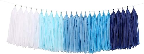 Miniatura 1 de fonder Mols Juego de 410-Feet de largo círculo lunares de papel cuelga decoración cadenaGuirnalda para fiesta adhesivos color