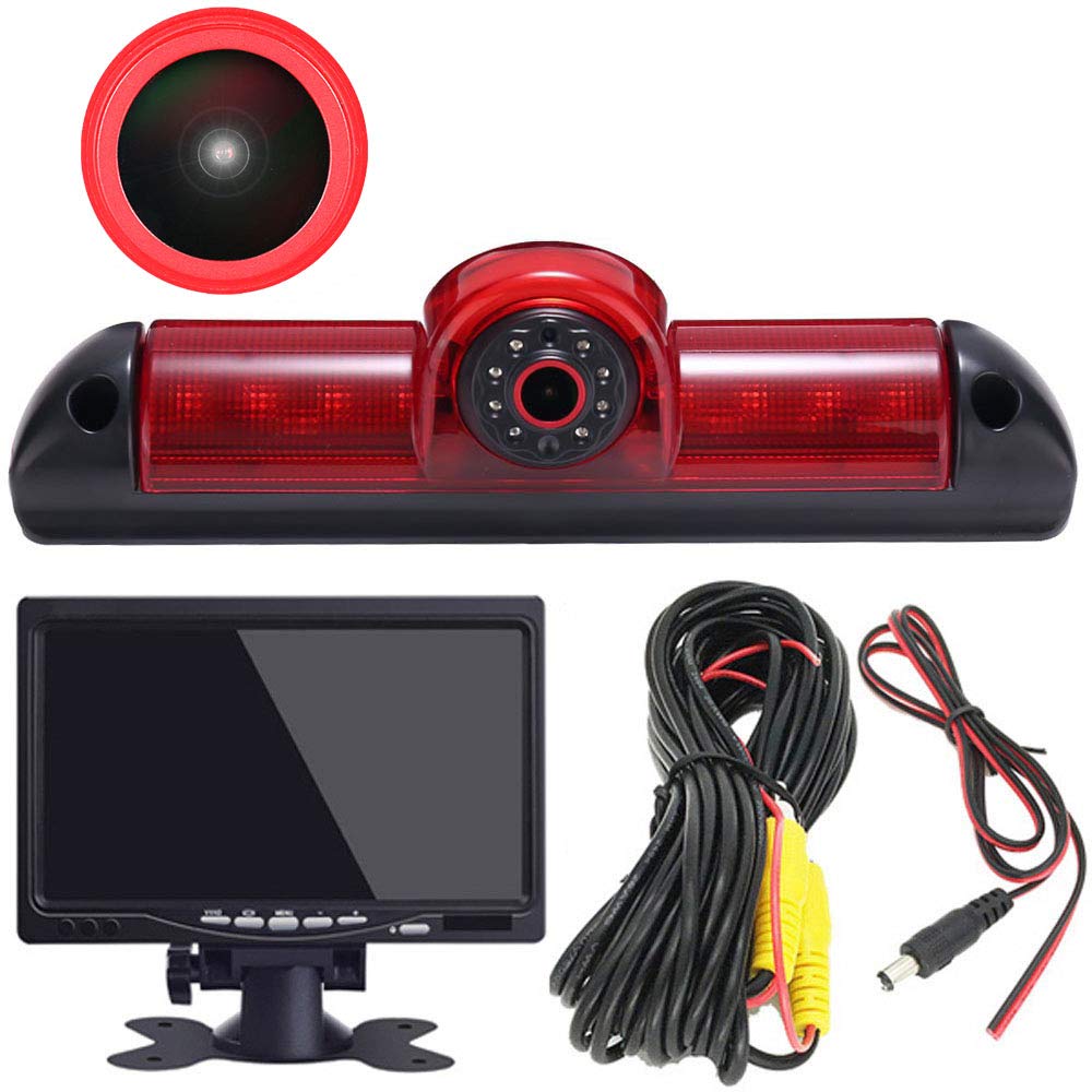 〔7‘’ Monitor LCD + Obiettivo 18mm alta qualità Telecamera posteriore 〕sostituzione per Fiat Ducato X250/Peugeot Boxter III AVIS AVS325CPR/Citroen Jumper/Dodge